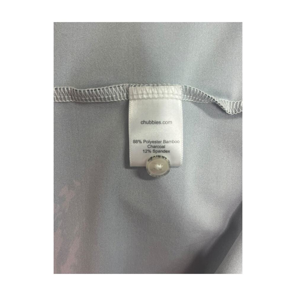 Chubbies Polo Shirt Mens Medium Black Geometric Golf Performance Preppy Resort - Picture 5 of 8